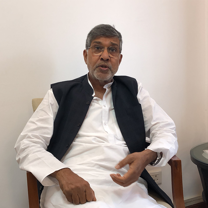 Nobel Peace Laureate Kailash Satyarthi urges citizens and governments to work together to end human trafficking